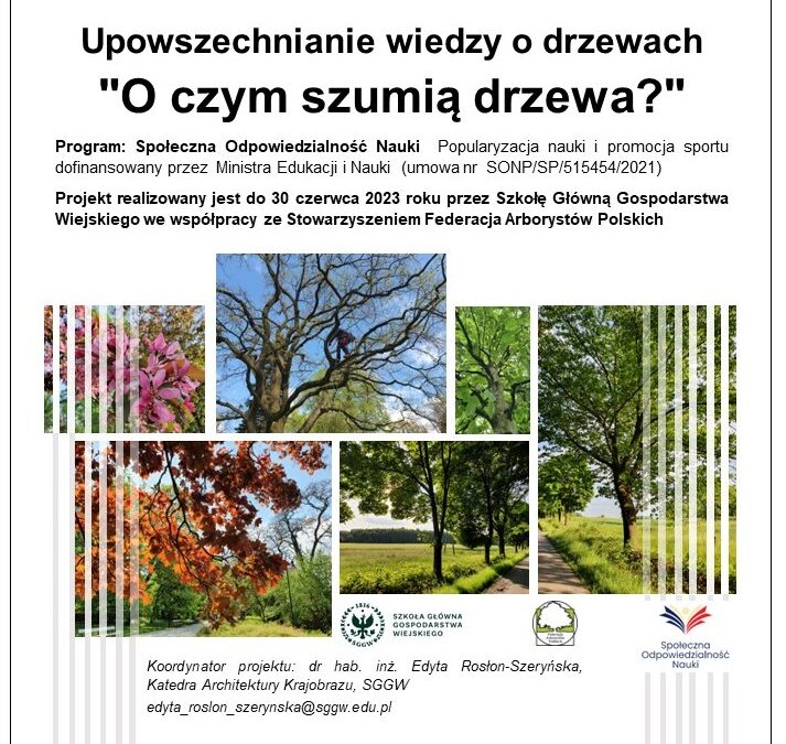 Webinar pt. „Wiem jak funkcjonuje drzewo” 17-03-2023; godz: 17.00-19.00